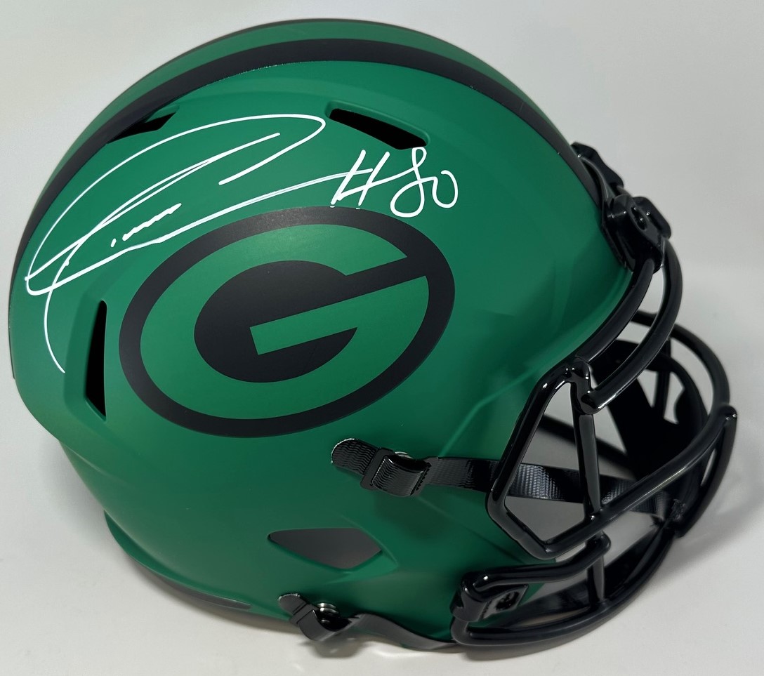 DONALD DRIVER SIGNED FULL SIZE PACKERS AMP REPLICA SPEED HELMET - JSA