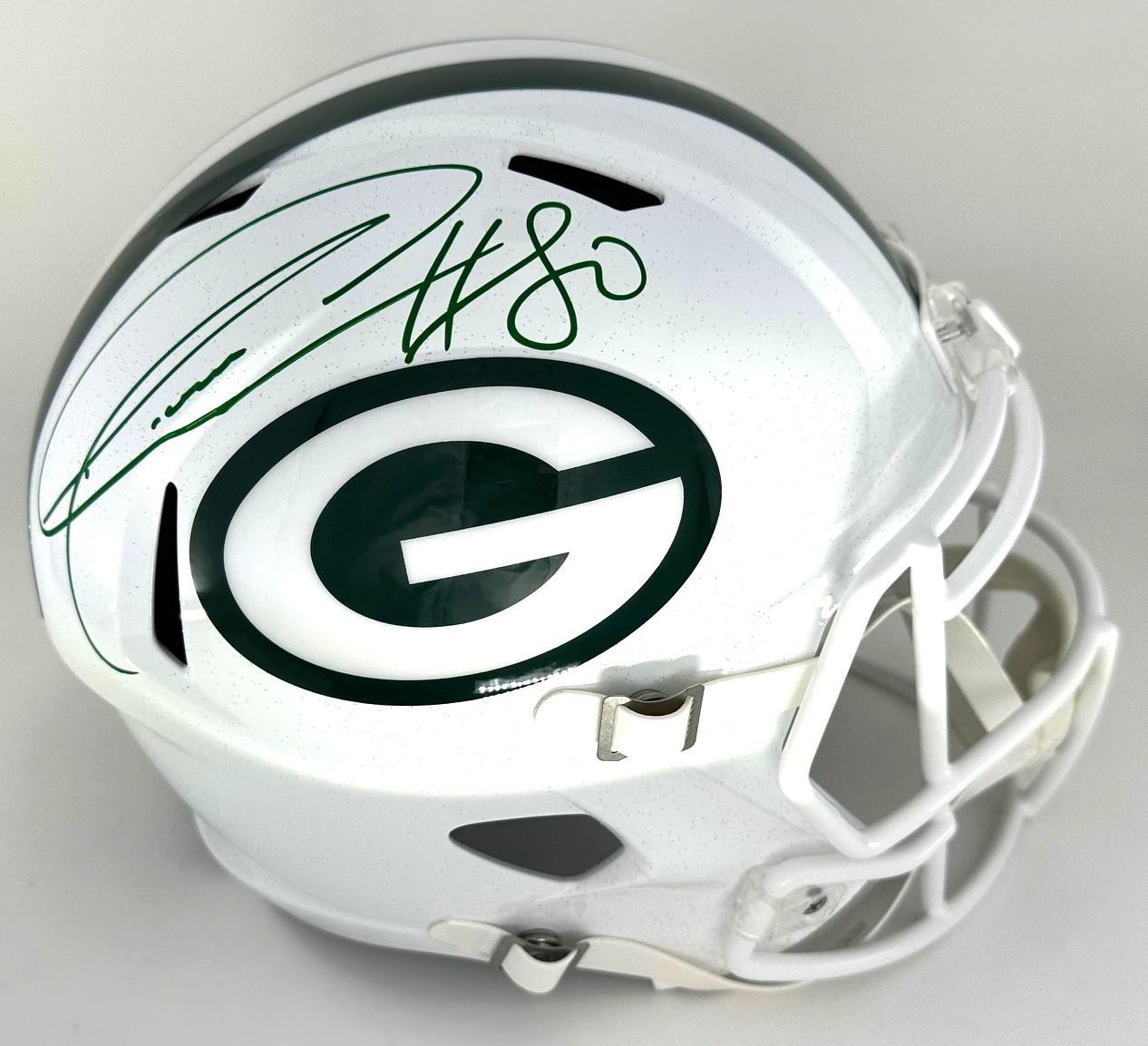 DONALD DRIVER SIGNED FULL SIZE PACKERS ALTERNATE SPEED REPLICA HELMET - JSA