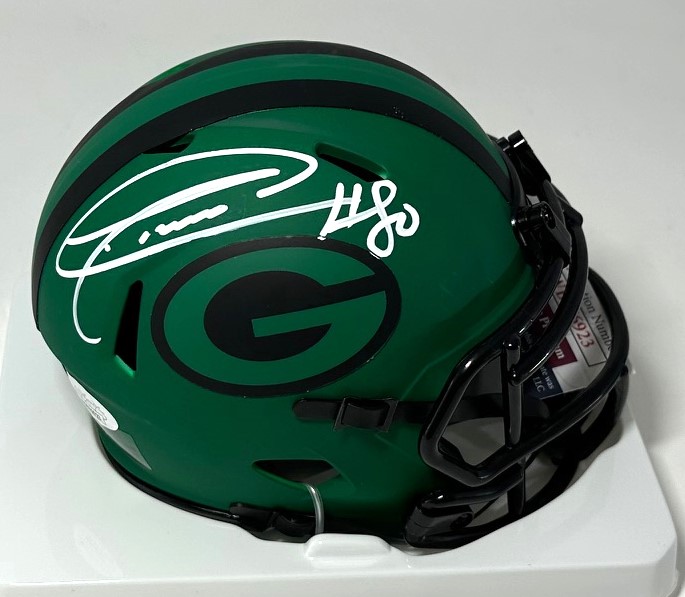 DONALD DRIVER SIGNED PACKERS RAVE MINI HELMET - JSA