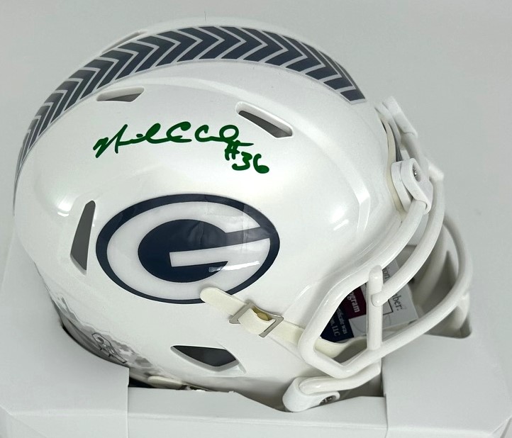 NICK COLLINS SIGNED PACKERS RIDDELL 2024 SALUTE SPEED MINI HELMET - BAS