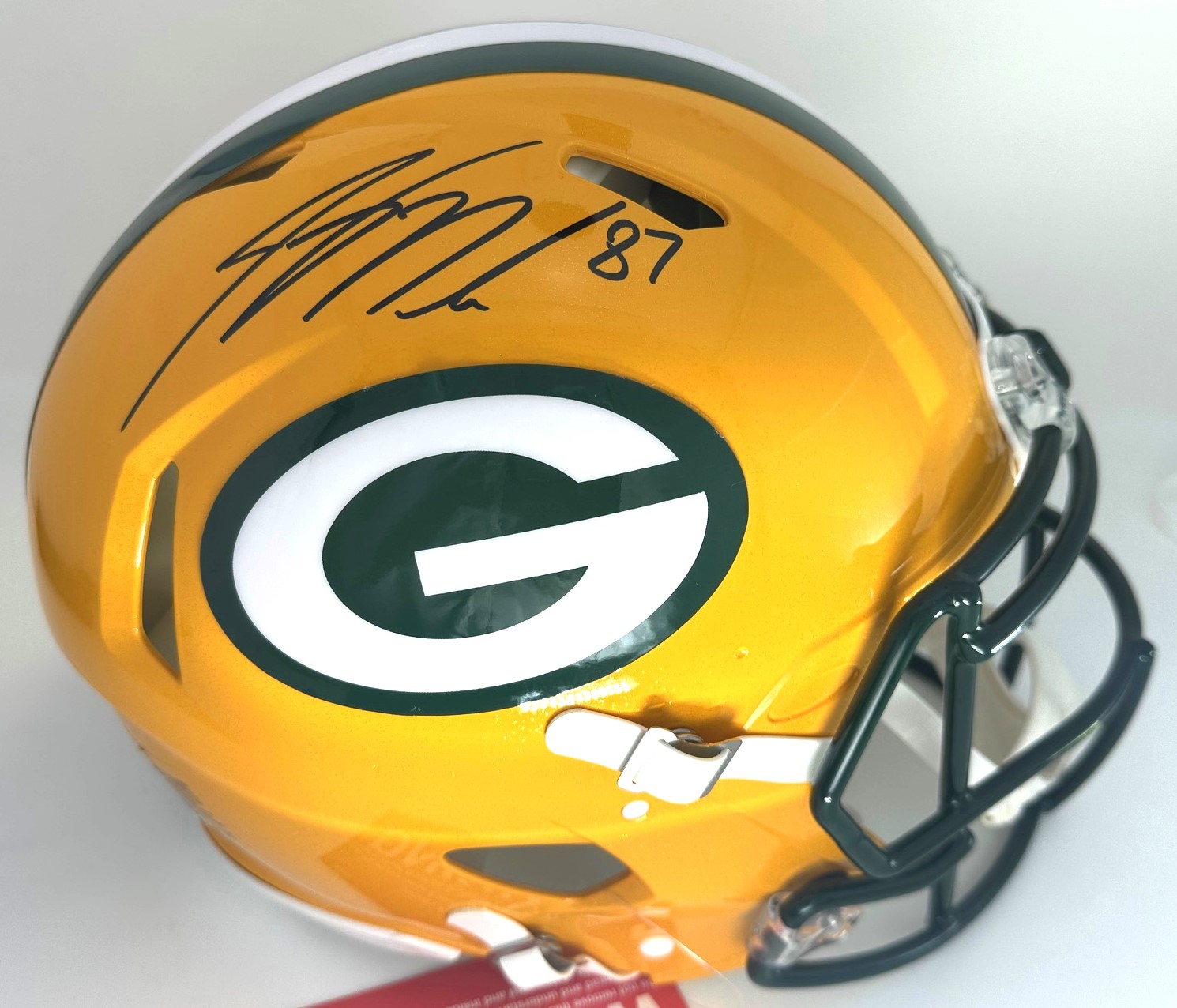 JORDY NELSON SIGNED FULL SIZE AUTHENTIC SPEED PACKERS HELMET - BAS
