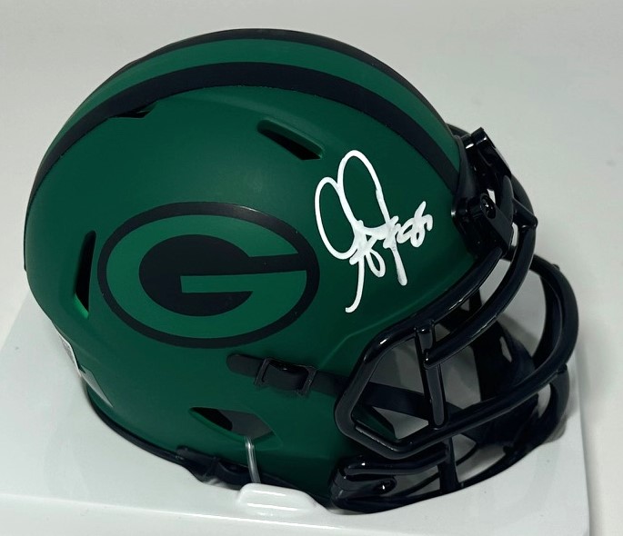 GREG JENNINGS SIGNED PACKERS 2025 RAVE SPEED MINI HELMET - BAS