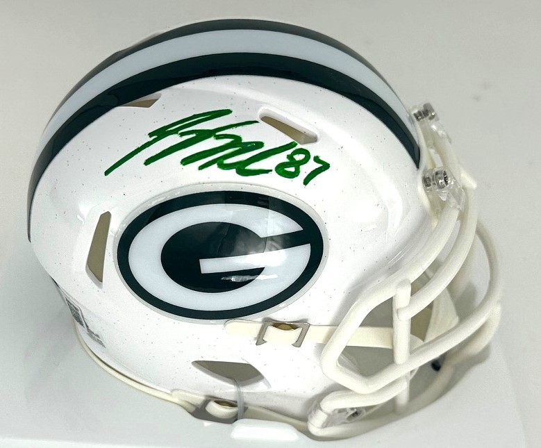 JORDY NELSON SIGNED PACKERS 2024 ALTERNATE MINI HELMET - BAS
