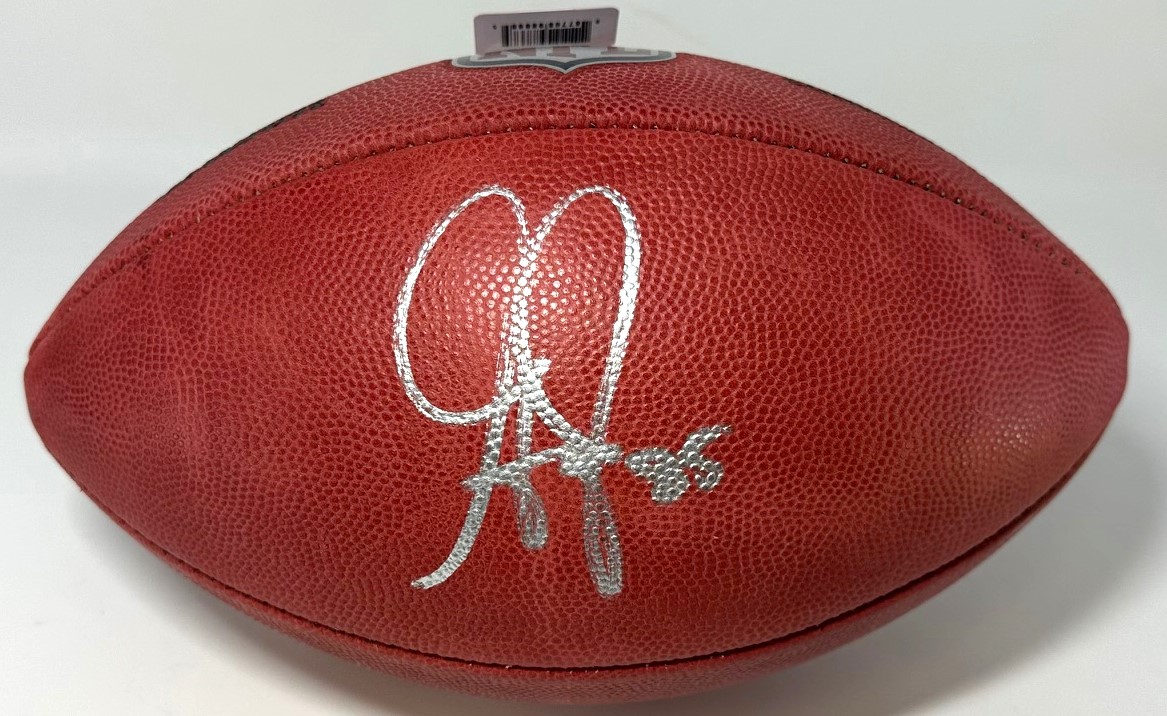 GREG JENNINGS SIGNED WILSON AUTHENTIC DUKE FOOTBALL - PACKERS - BAS
