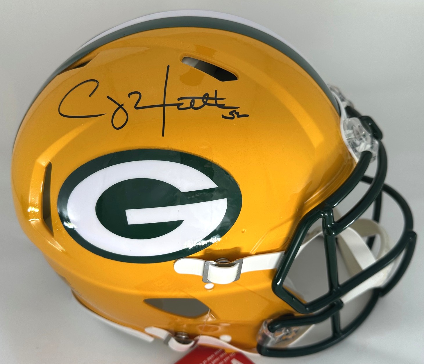 CLAY MATTHEWS SIGNED FULL SIZE PACKERS AUTHENTIC SPEED HELMET - JSA