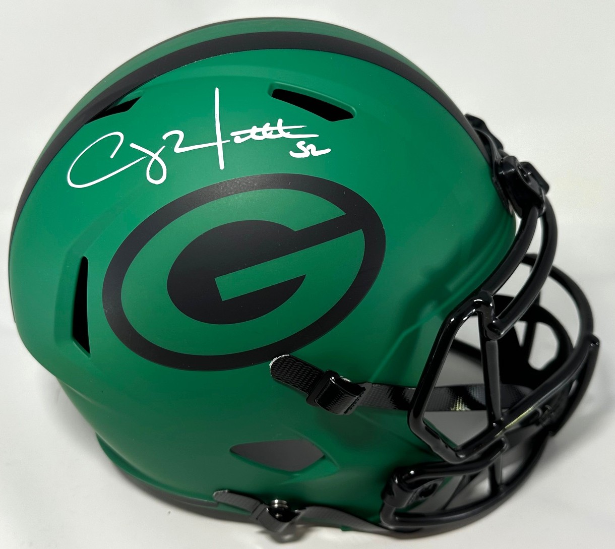 CLAY MATTHEWS SIGNED FULL SIZE PACKERS RAVE REPLICA SPEED HELMET - JSA