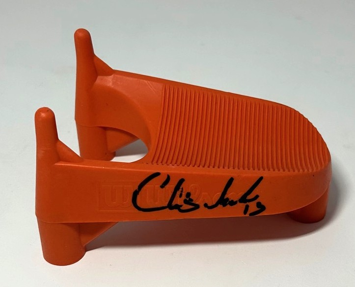 CHRIS JACKE SIGNED SIGNED ORANGE KICKING TEE - PACKERS - BAS