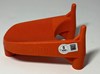 CHRIS JACKE SIGNED SIGNED ORANGE KICKING TEE - PACKERS - BAS