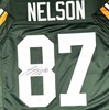 JORDY NELSON SIGNED CUSTOM REPLICA GREEN PACKERS JERSEY - JSA