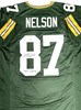 JORDY NELSON SIGNED CUSTOM REPLICA GREEN PACKERS JERSEY W/ WHITE LIGHTNING - JSA