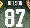 JORDY NELSON SIGNED CUSTOM REPLICA GREEN PACKERS JERSEY W/ WHITE LIGHTNING - JSA