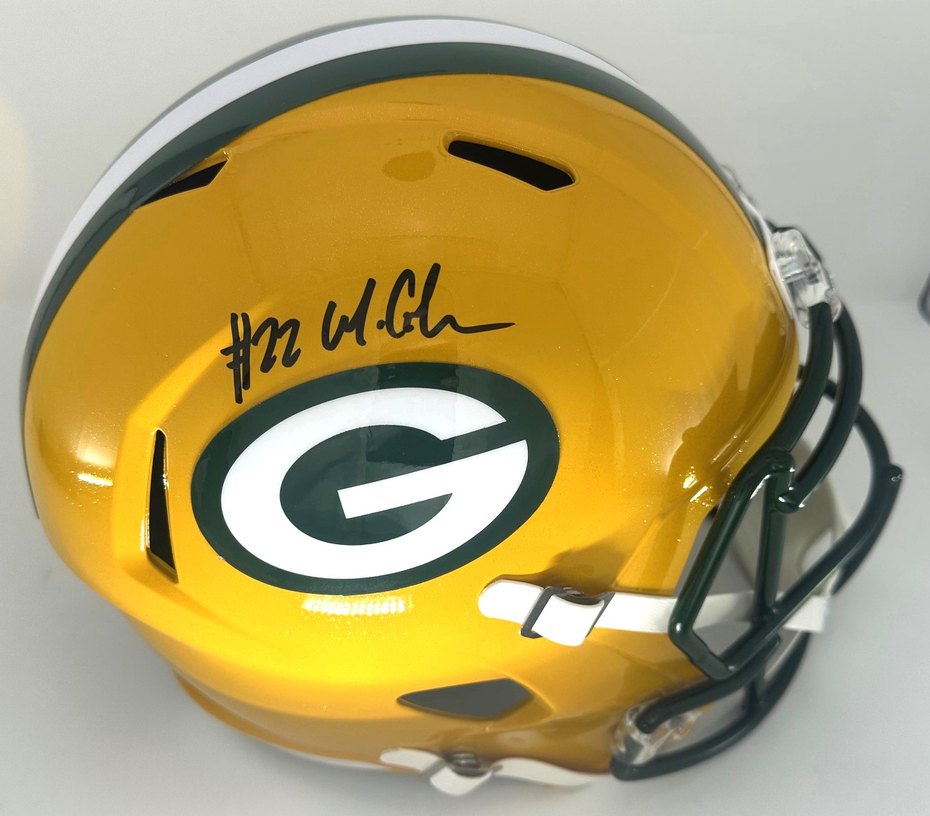 MATTHEW GOLDEN SIGNED FULL SIZE PACKERS REPLICA SPEED HELMET - BAS