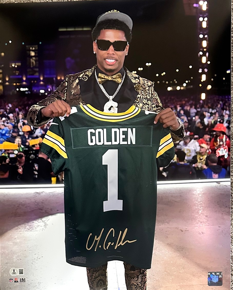 MATTHEW GOLDEN SIGNED 16X20 PACKERS PHOTO #2 - BAS