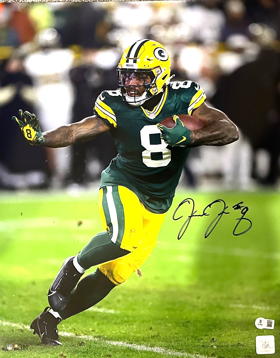 JOSH JACOBS SIGNED PACKERS 16X20 PHOTO #3 - BAS Copy
