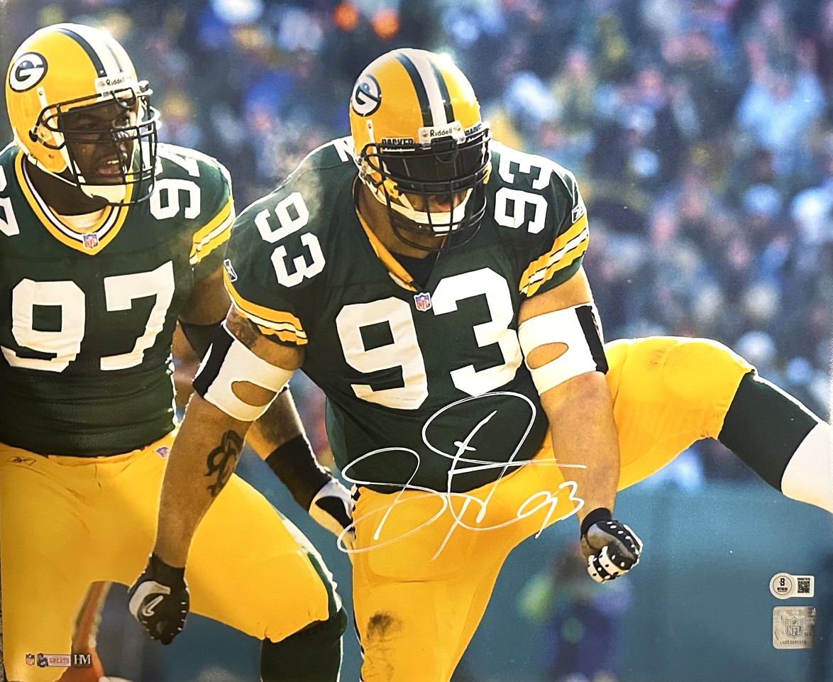 GILBERT BROWN SIGNED 16X20 PACKERS PHOTO #6 - BAS