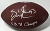 GILBERT BROWN BUTLER SIGNED REPLICA WILSON FOOTBALL W/ SB CHAMPS - PACKERS - BAS