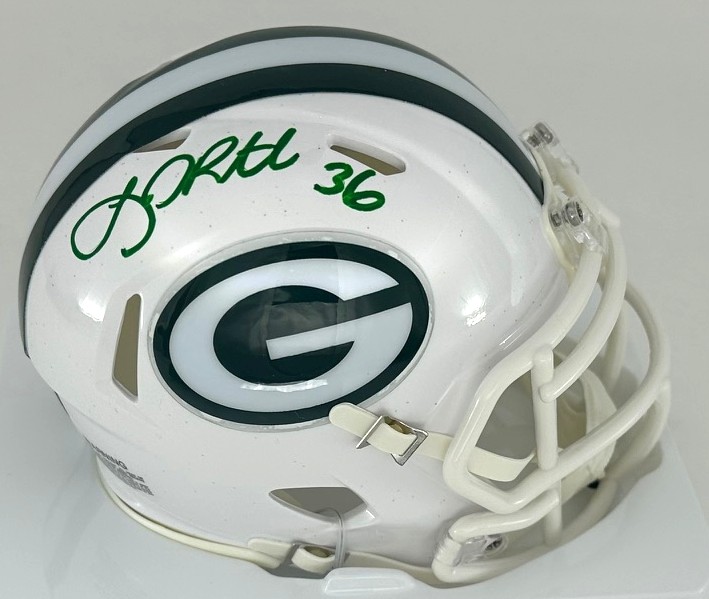 LEROY BUTLER SIGNED PACKERS ALTERNATE WHITE SPEED MINI HELMET - BAS