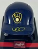 WILLIAM CONTRERAS SIGNED BREWERS BLUE MINI HELMET - BAS