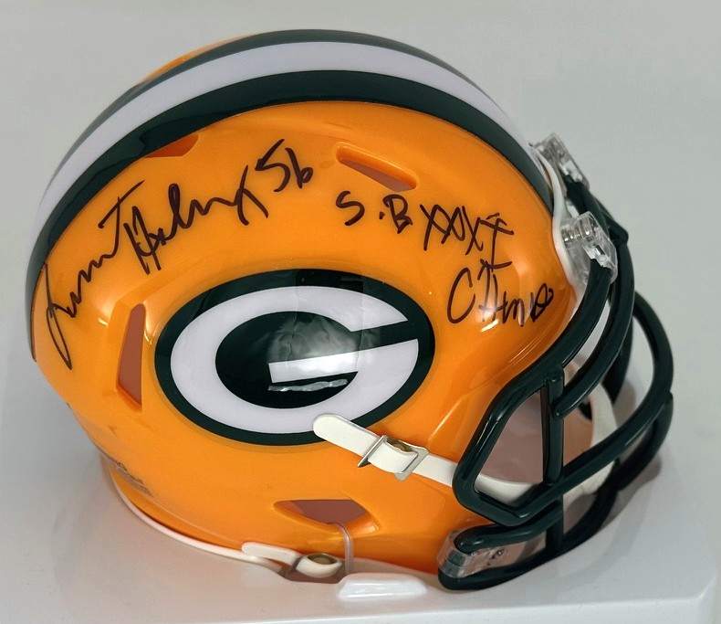 LAMONT HOLLINQUEST SIGNED PACKERS MINI HELMET W/ SB XXXI - BAS