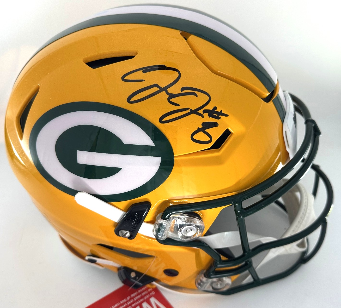 JOSH JACOBS SIGNED FULL SIZE PACKERS AUTHENTIC SPEED FLEX HELMET - BAS