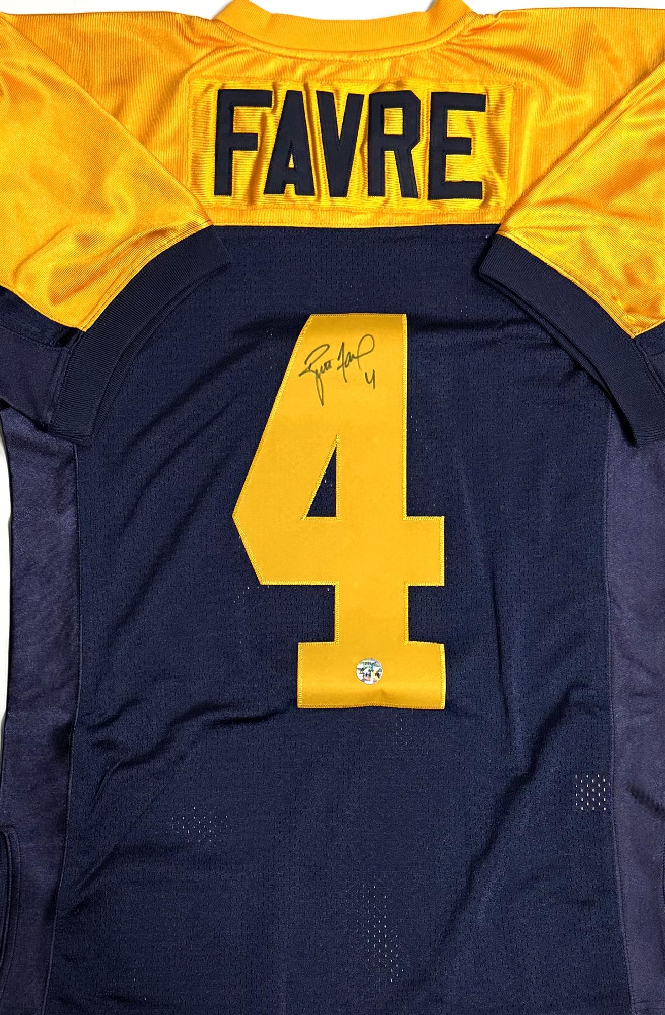 BRETT FAVRE SIGNED OFFICIAL MITCHELL & NESS PACKERS ACME JERSEY