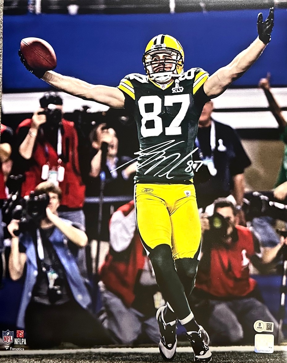 JORDY NELSON SIGNED 16X20 PACKERS PHOTO #13 - BAS