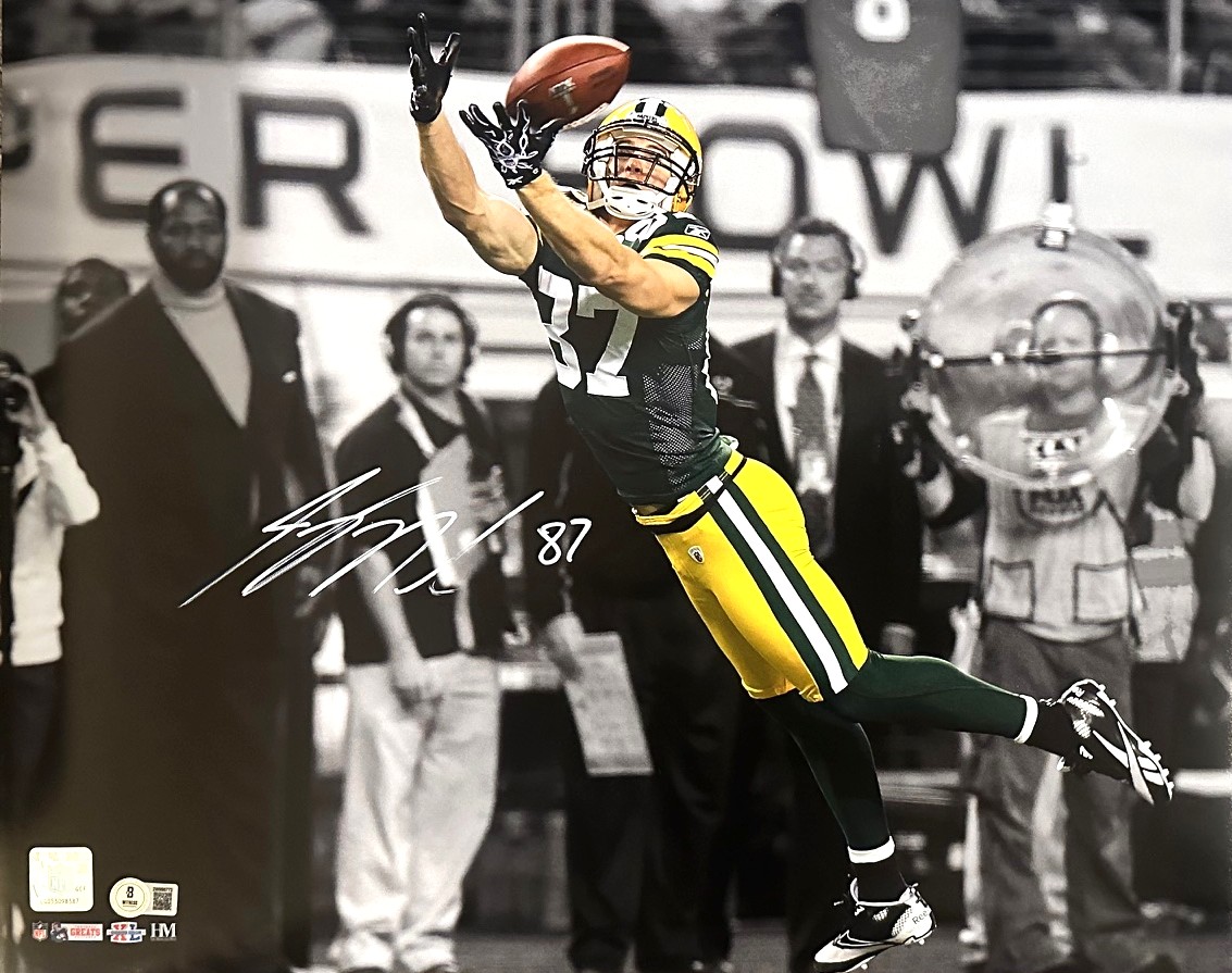 JORDY NELSON SIGNED 16X20 PACKERS PHOTO #20 - BAS
