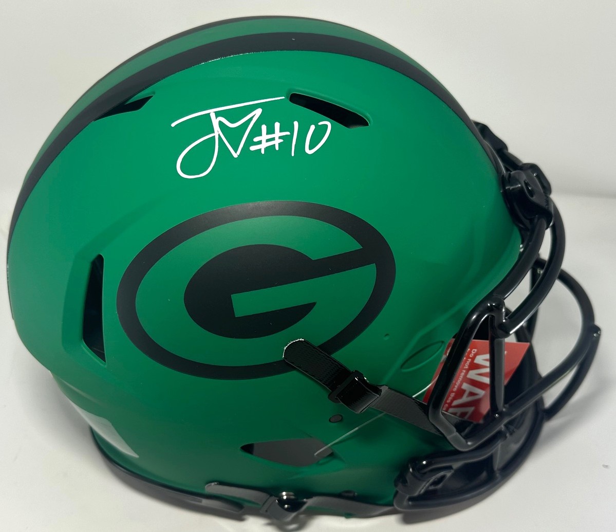 JORDAN LOVE SIGNED FULL SIZE PACKERS RAVE AUTHENTIC SPEED HELMET - JSA
