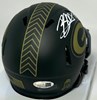 BRANDON McMANUS SIGNED PACKERS 2025 SALUTE SPEED MINI HELMET - JSA