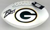 BRANDON McMANUS SIGNED WILSON PACKERS LOGO WHITE PANEL FOOTBALL - JSA