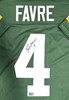 BRETT FAVRE SIGNED CUSTOM REPLICA PACKERS GREEN JERSEY - JSA