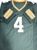 BRETT FAVRE SIGNED CUSTOM REPLICA PACKERS GREEN JERSEY - JSA