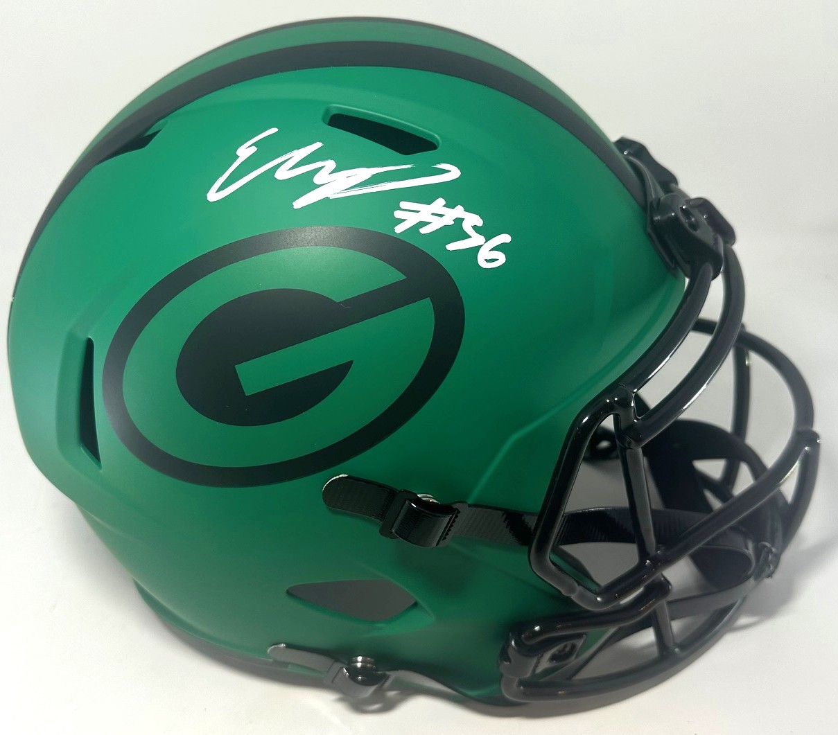EDGERRIN COOPER SIGNED FULL SIZE PACKERS RAVE REPLICA HELMET - BAS