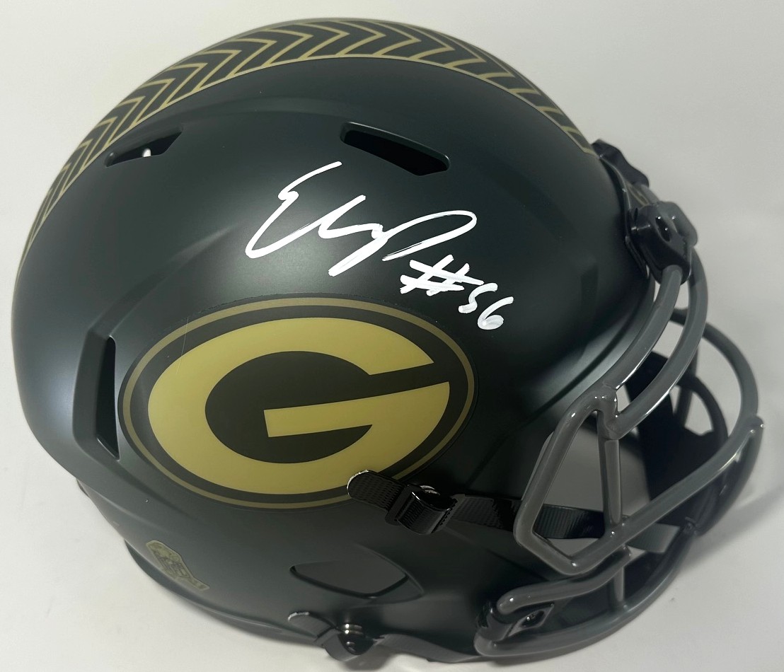 EDGERRIN COOPER SIGNED FULL SIZE PACKERS 2025 SALUTE REPLICA HELMET - BAS