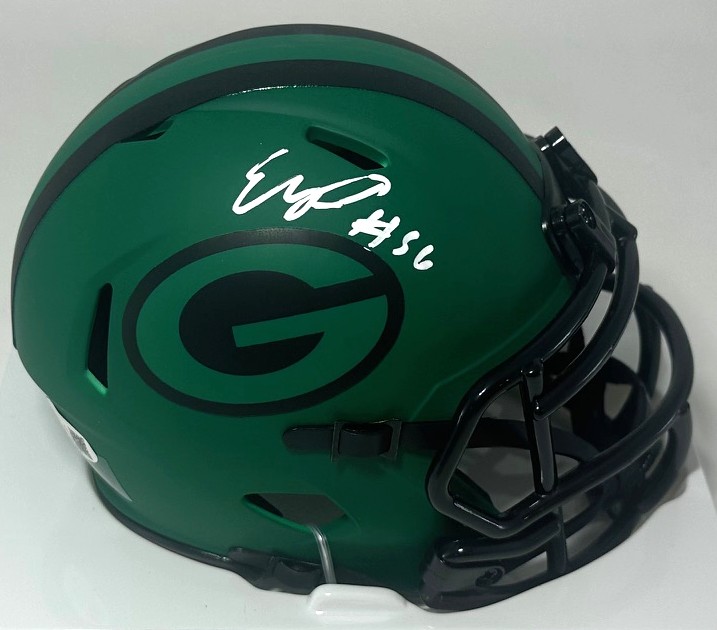 EDGERRIN COOPER SIGNED PACKERS RAVE MINI HELMET - BAS