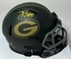 JORDAN LOVE SIGNED PACKERS 2025 SALUTE MINI HELMET - BAS