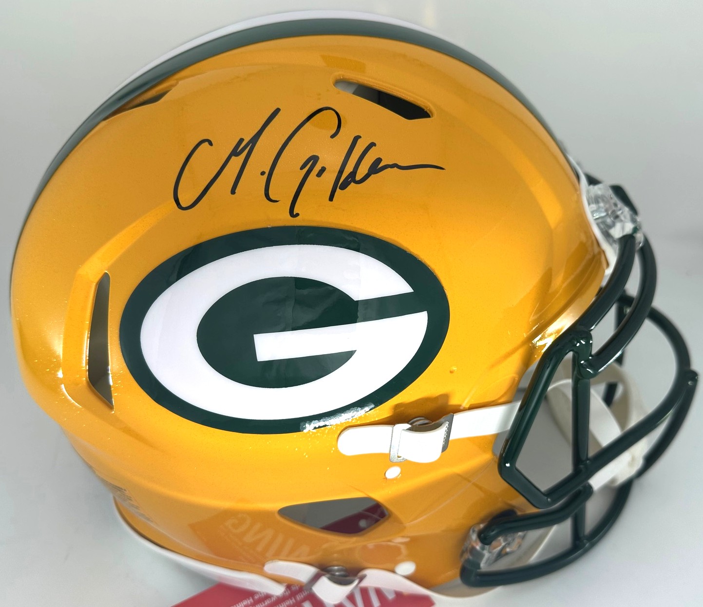 MATTHEW GOLDEN SIGNED FULL SIZE PACKERS AUTHENTIC SPEED HELMET - BAS