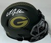 MATTHEW GOLDEN SIGNED PACKERS 2025 SALUTE SPEED MINI HELMET - BAS
