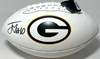 JORDAN LOVE SIGNED WILSON WHITE PANEL PACKERS LOGO FOOTBALL - BAS