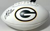 MATTHEW GOLDEN SIGNED WILSON PACKERS LOGO WHITE PANEL FOOTBALL - BAS