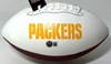 MATTHEW GOLDEN SIGNED WILSON PACKERS LOGO WHITE PANEL FOOTBALL - BAS