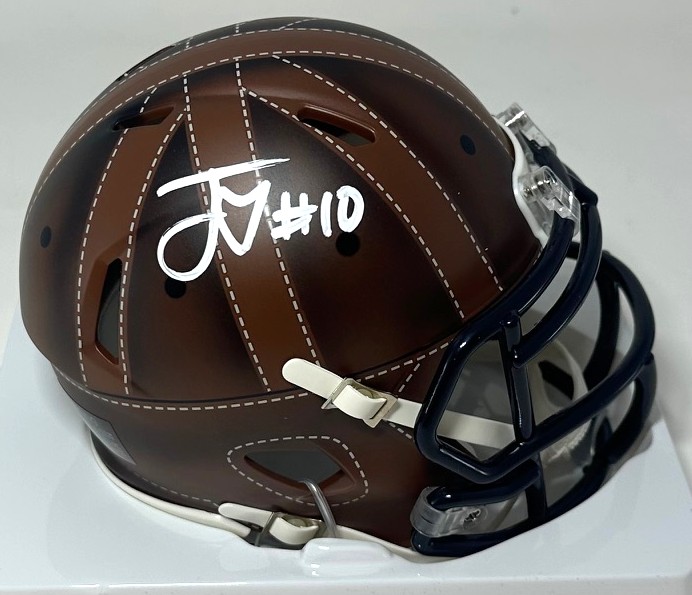 JORDAN LOVE SIGNED PACKERS 2025 ALTERNATE SPEED MINI HELMET - BAS