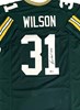 EMANUEL WILSON SIGNED CUSTOM REPLICA GREEN PACKERS JERSEY - BAS