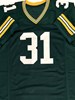 EMANUEL WILSON SIGNED CUSTOM REPLICA GREEN PACKERS JERSEY - BAS