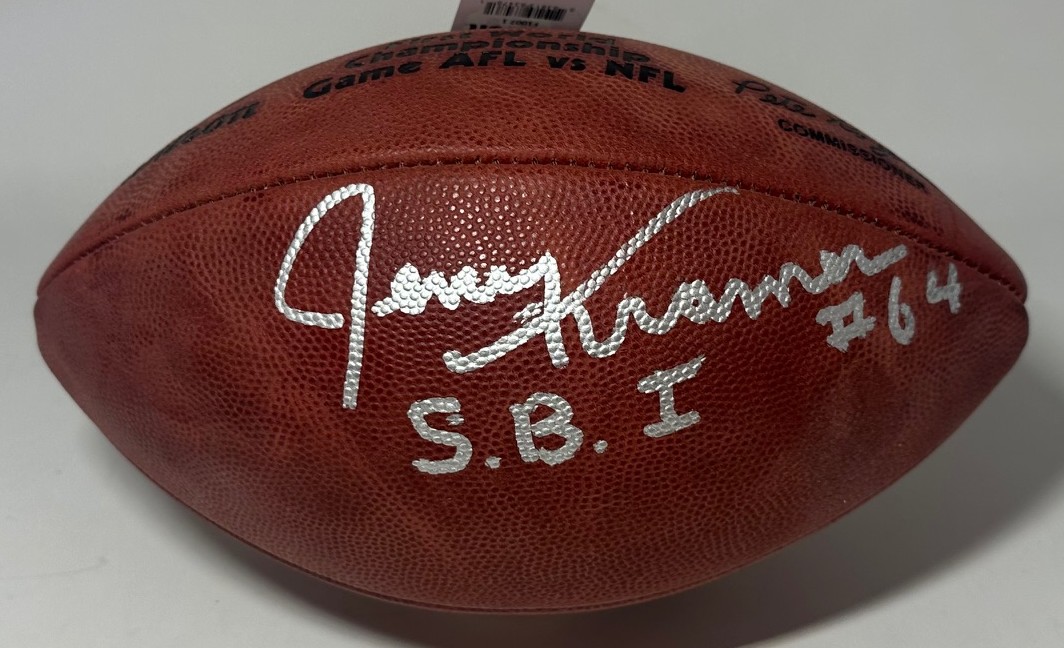 JERRY KRAMER SIGNED WILSON AUTHENTIC SB I LOGO FOOTBALL W/SB I - PACKERS - JSA