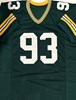GILBERT BROWN SIGNED CUSTOM REPLICA PACKERS GREEN JERSEY W/ GRAVEDIGGER - BAS