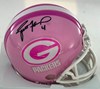 BRETT FAVRE SIGNED RIDDELL VSR4 PINK PACKERS MINI HELMET