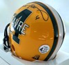 BRETT FAVRE SIGNED RIDDELL VSR4 PACKERS MINI HELMET W/ #4 LOGO STICKER