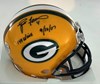 BRETT FAVRE SIGNED RIDDELL VSR4 PACKERS MINI HELMET W/ 149 WINS