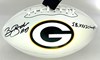ROBERT BROOKS SIGNED WILSON PACKERS LOGO WHITE PANEL FOOTBALL W/ XXXI CHAMPS - BAS